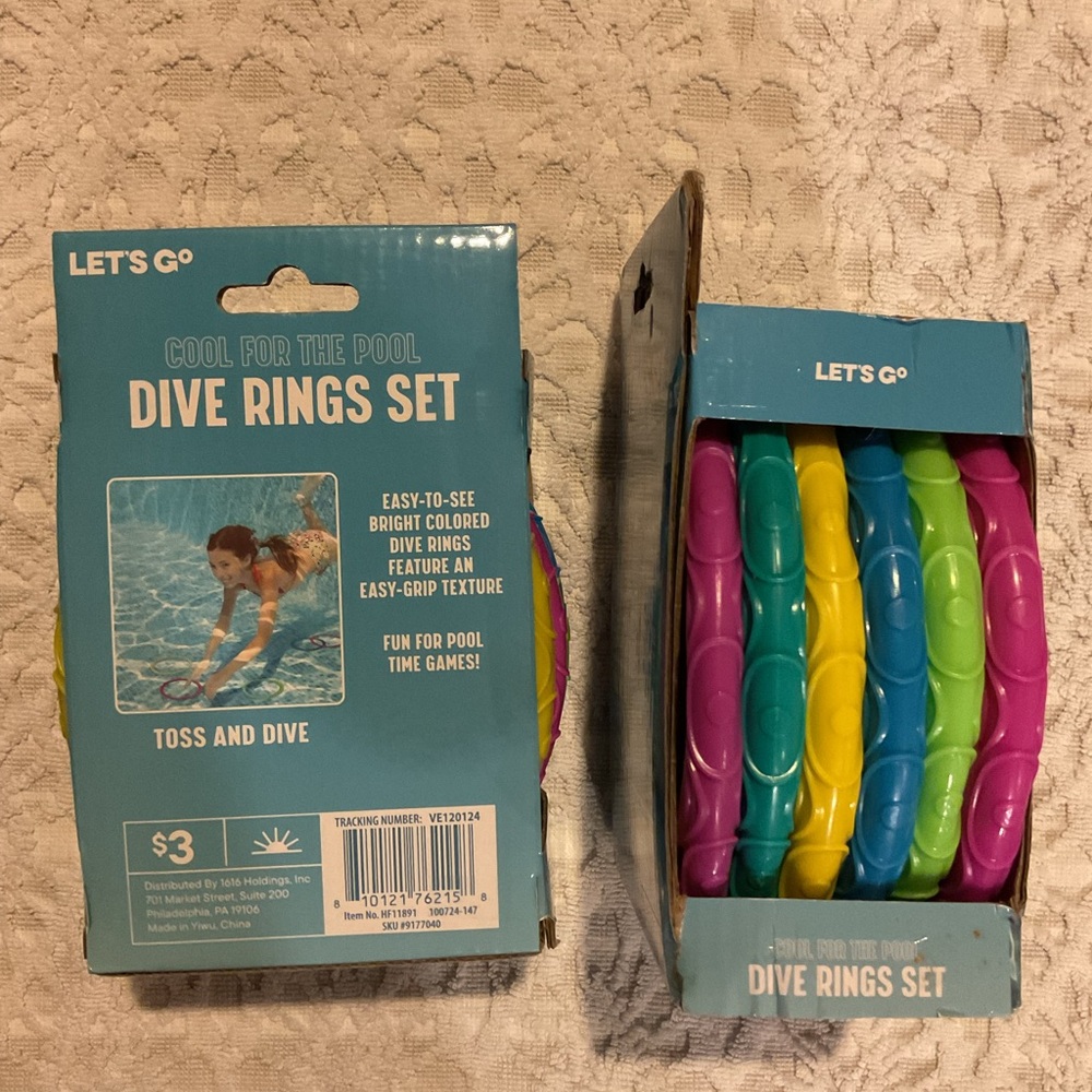 Dive Rings Set - Vibrant Pool Toys